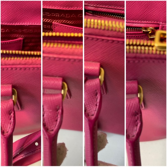 ๐PRADA Saffiano Lux FUXIA two way bag๐ - Picture 8 of 17